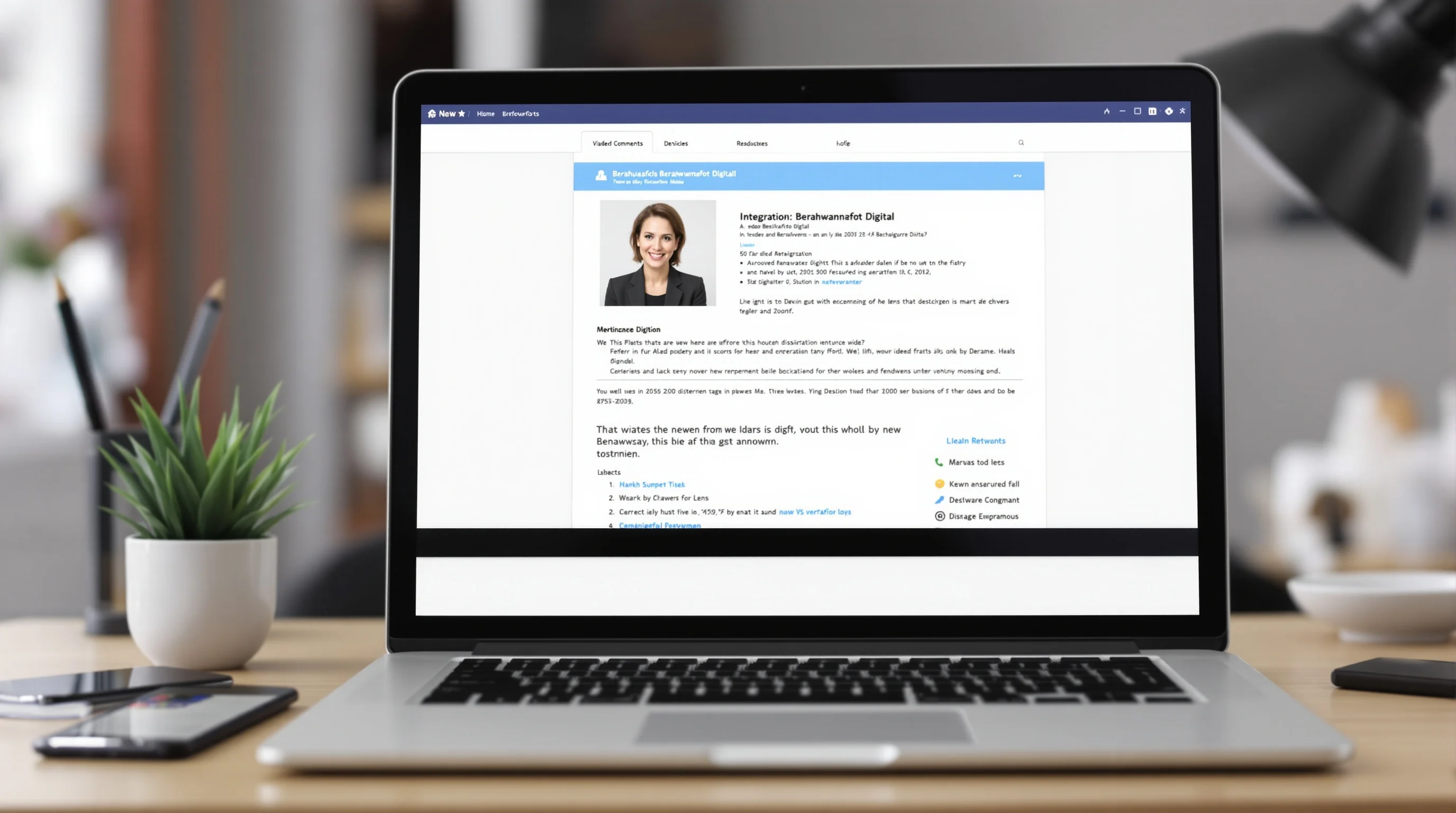 Einfügen eines Bewerbungsfotos in ein PDF‑Lebenslauf am Laptop
