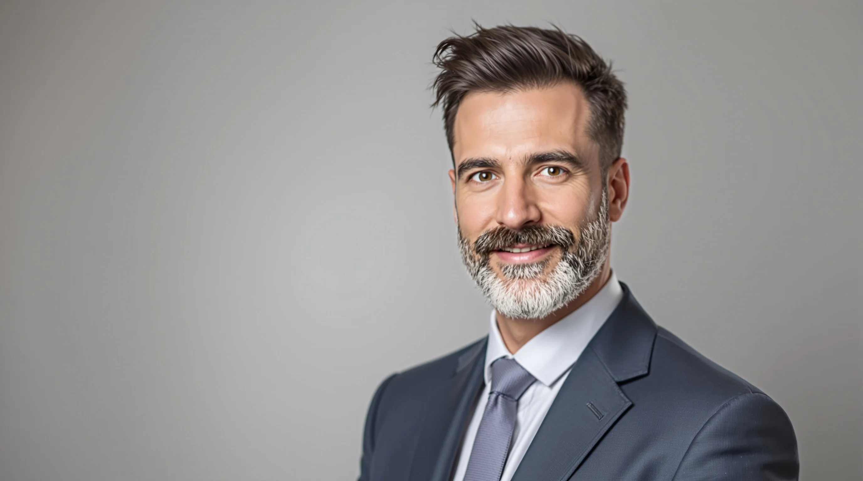 Vier verschiedene Bartstile nebeneinander zur Auswahl