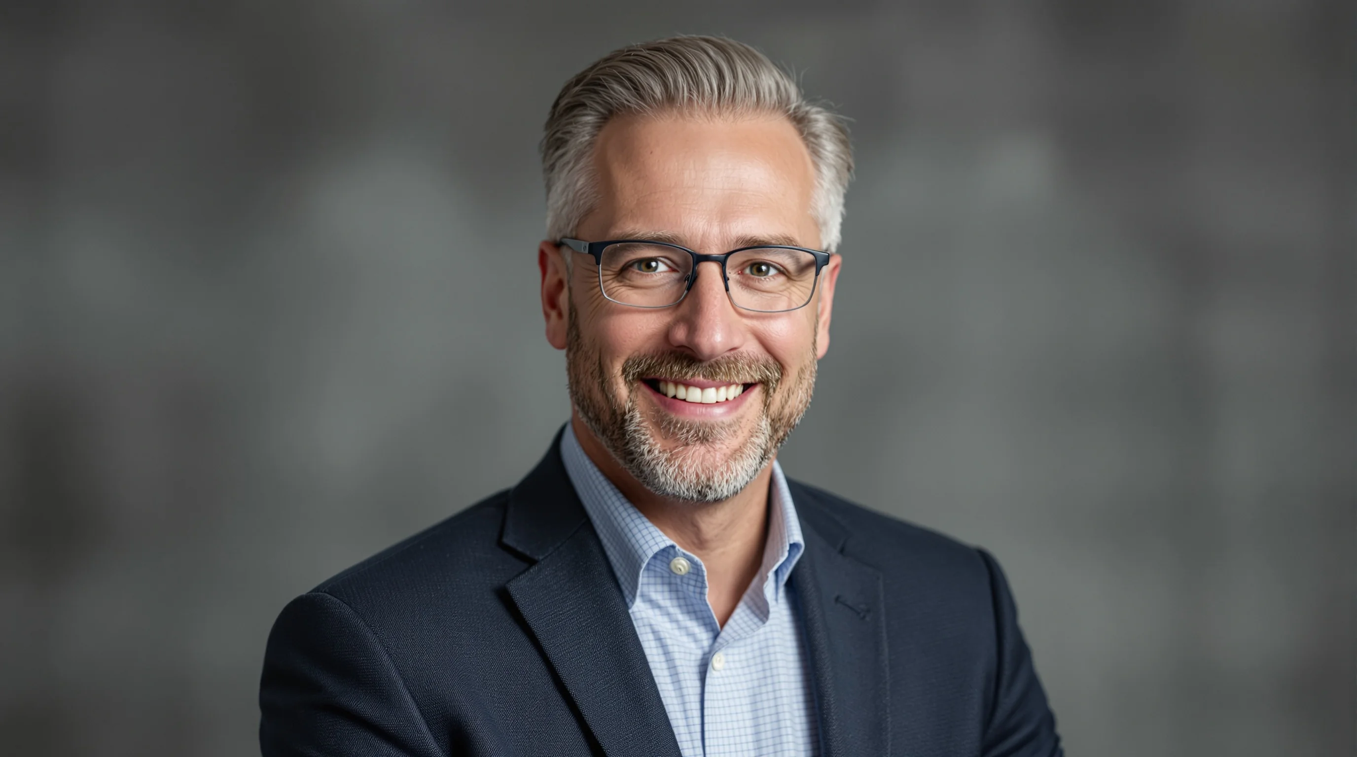 Teamseite mit einheitlichen Businessportraits in neutralen Hintergründen.