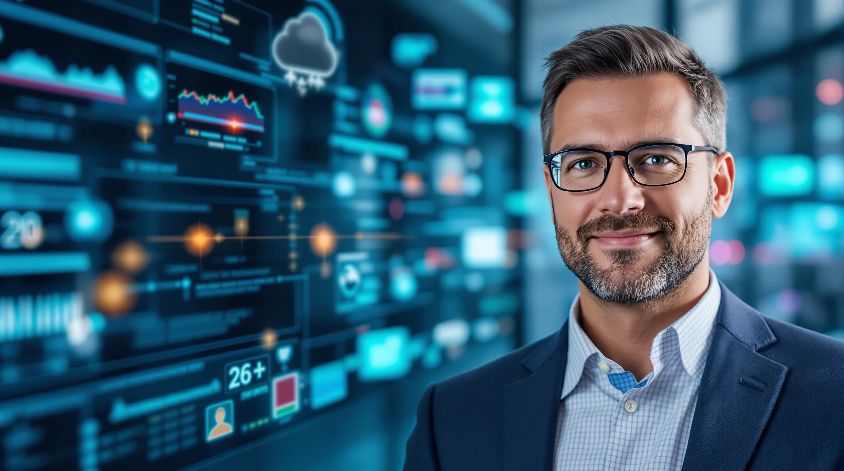 Bewerber macht professionelles Bewerbungsfoto mit Smartphone-App