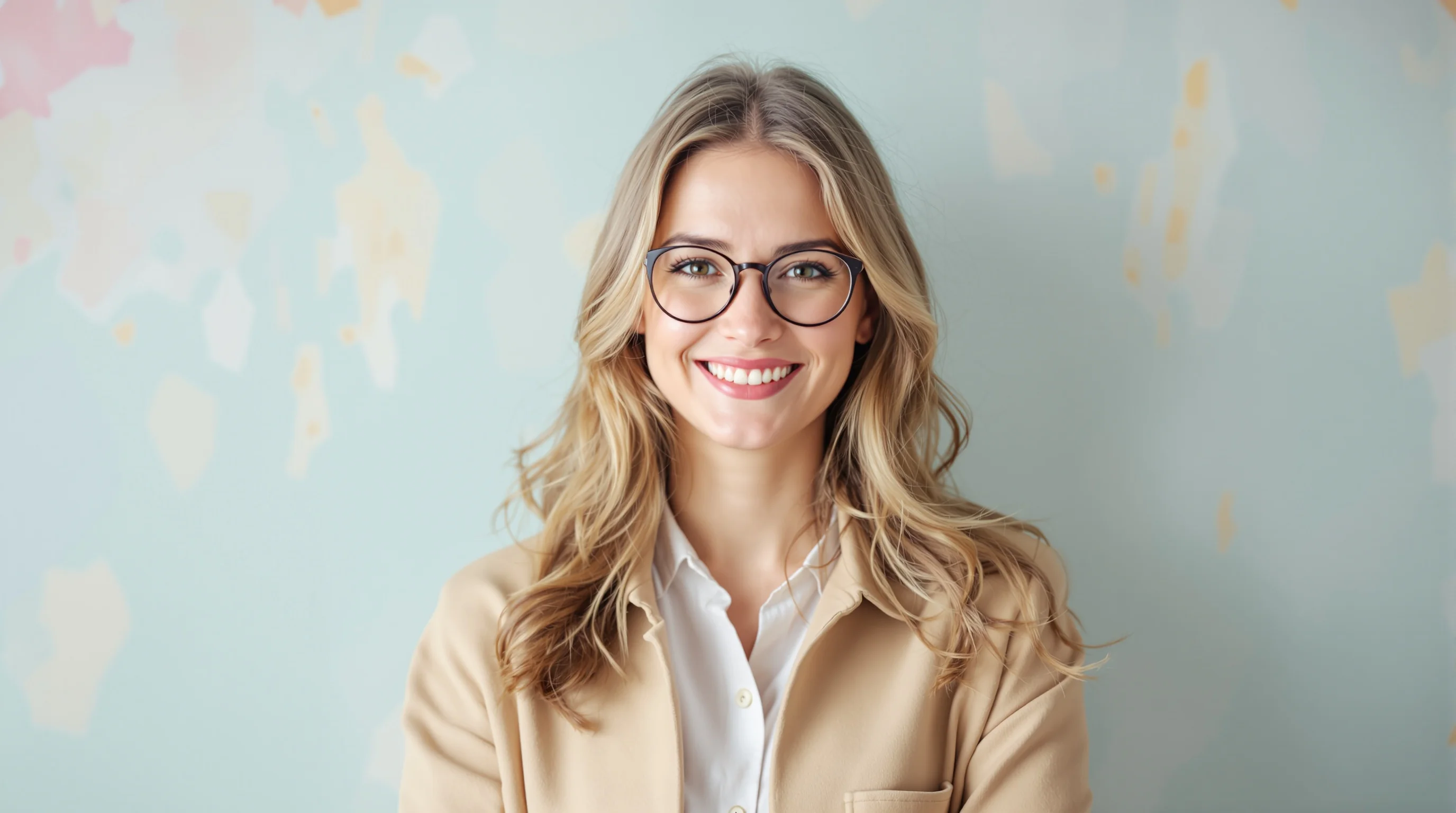 Vorher-Nachher Vergleich: unruhiges Selfie vs. kreatives, professionelles Bewerbungsfoto