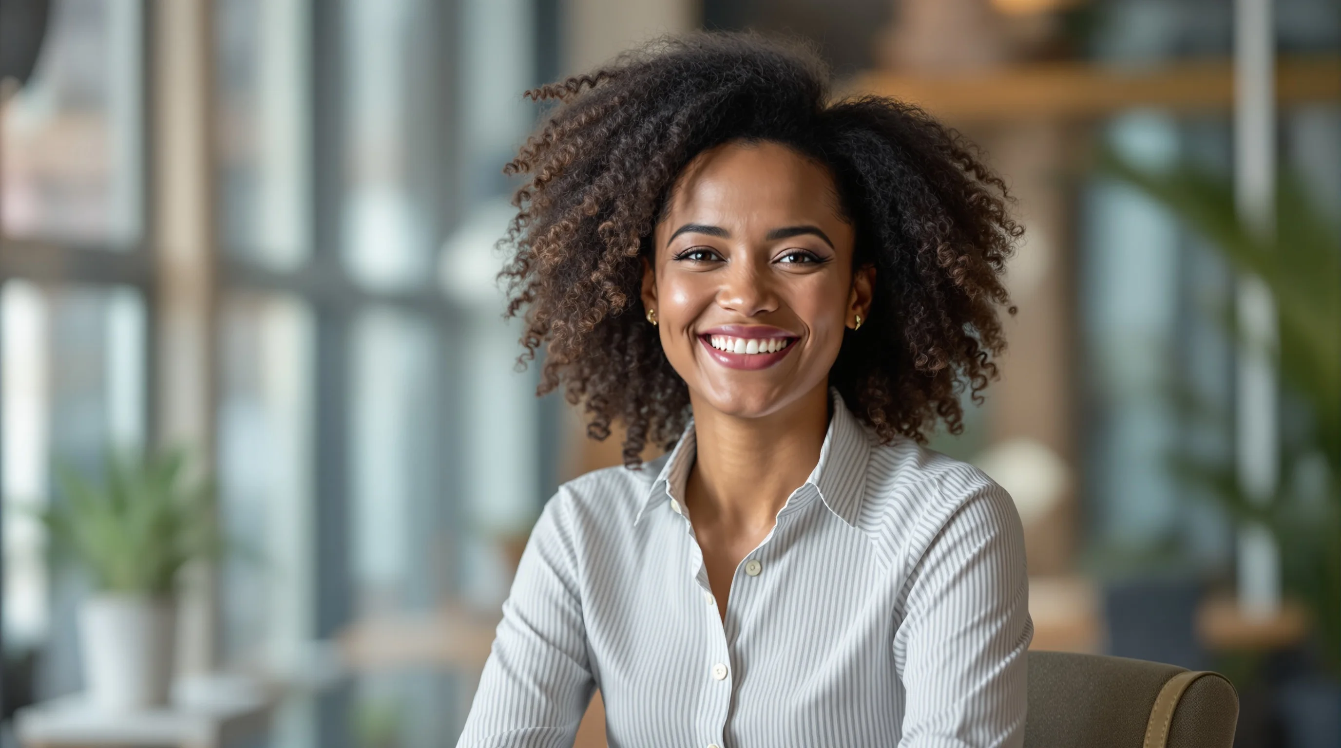 Beispielreihe: verschiedene Gesichtsausdrücke bei Bewerbungsfotos – offen, dezent, ernst