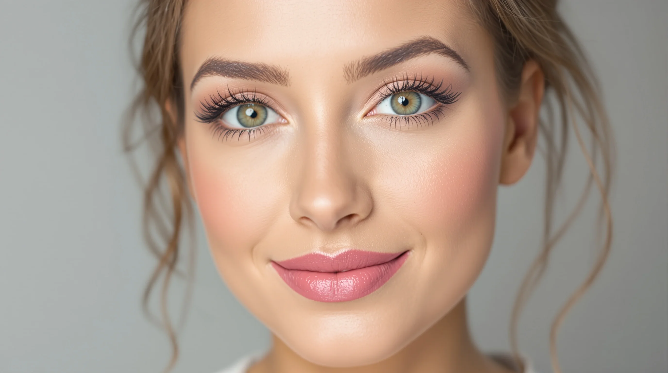 Beispiel verschiedener KI-generierter Bewerbungsfotos mit neutralen Hintergründen