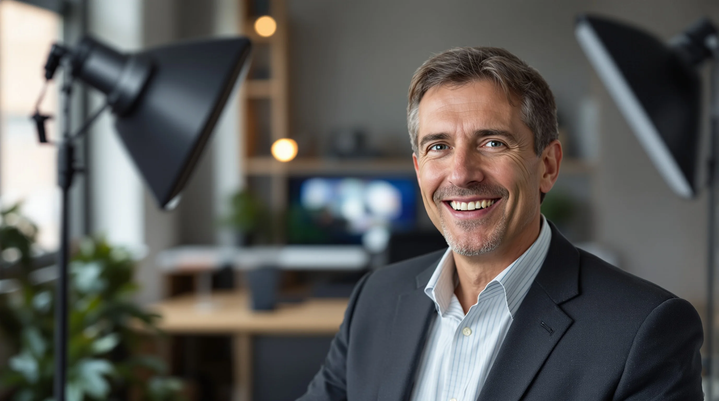 Studiobeleuchtung und Kameraeinstellungen für Bewerbungsfotos
